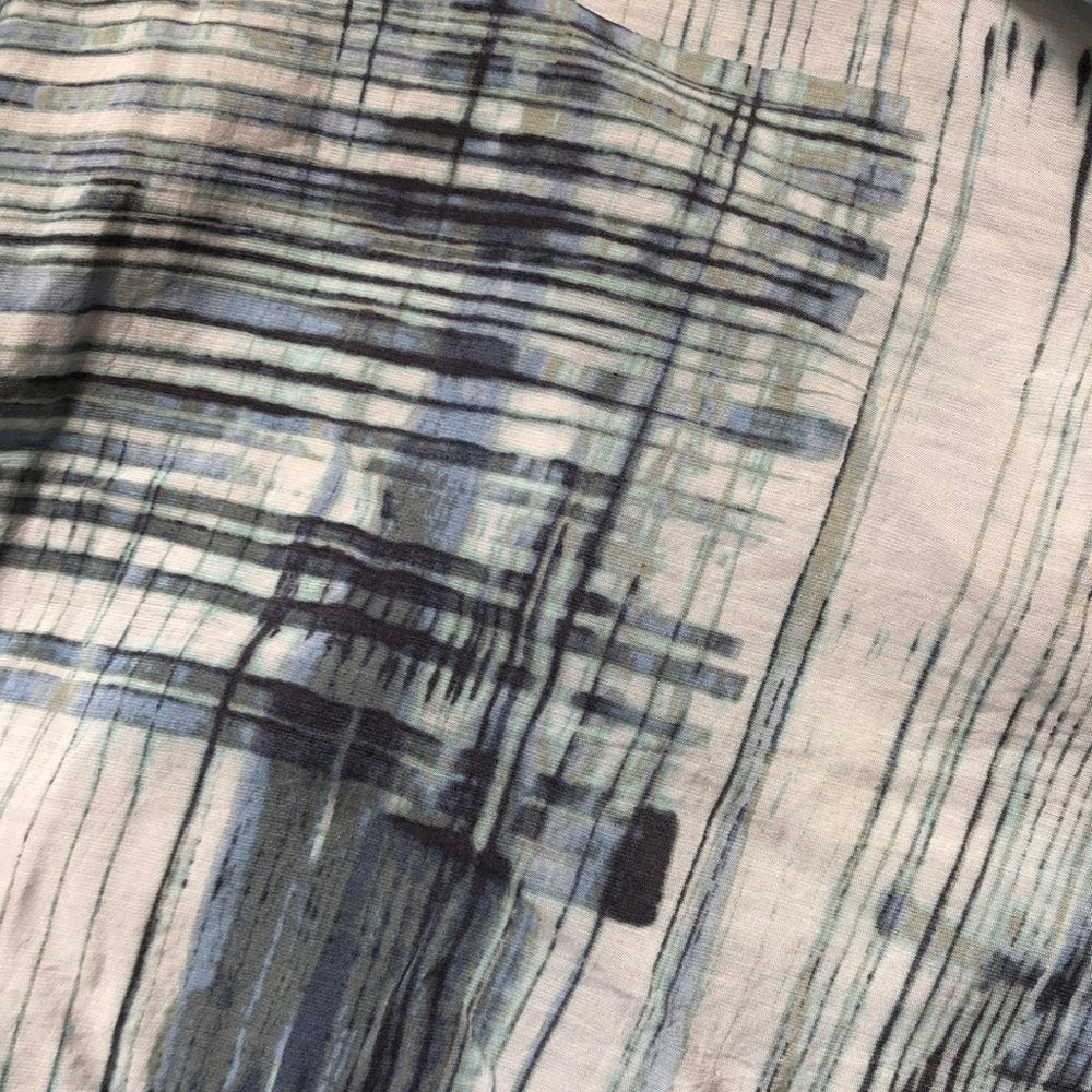 Nic + Zoe Button Front Abstract Patterned Blouse - image 3